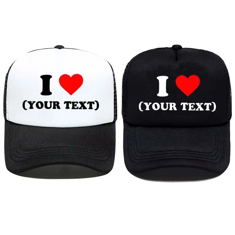 Trucker Cap Mesh - I Love DIY Customize Your Text
