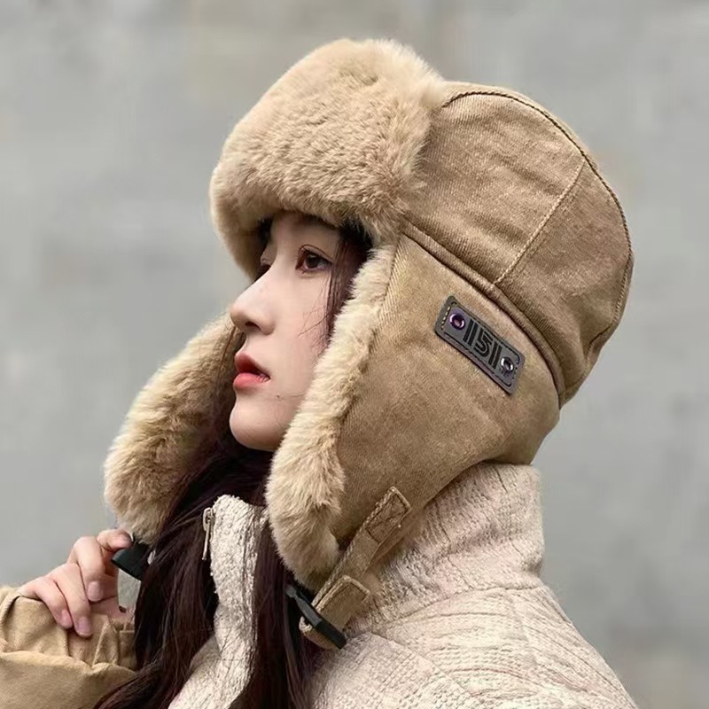 Trapper Hat Ear Flap - Unisex Winter Thick Lei Feng Hat