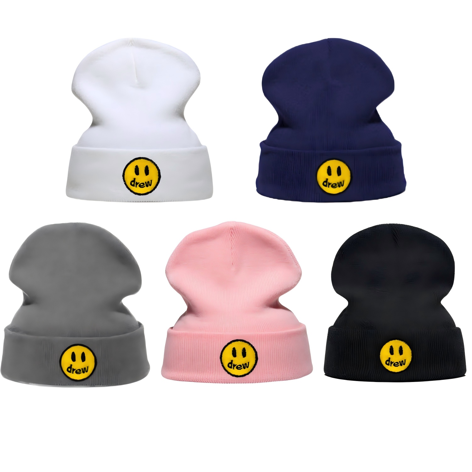 Beanie Cuffed Knit - New Embroidered Knit Beanie Men Women
