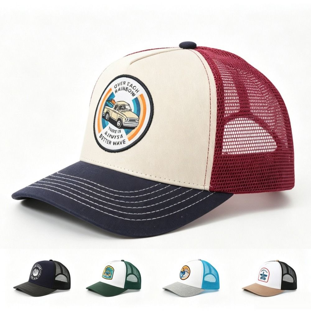 Trucker Cap Mesh - Retro Cotton Mesh Trucker Hat Car