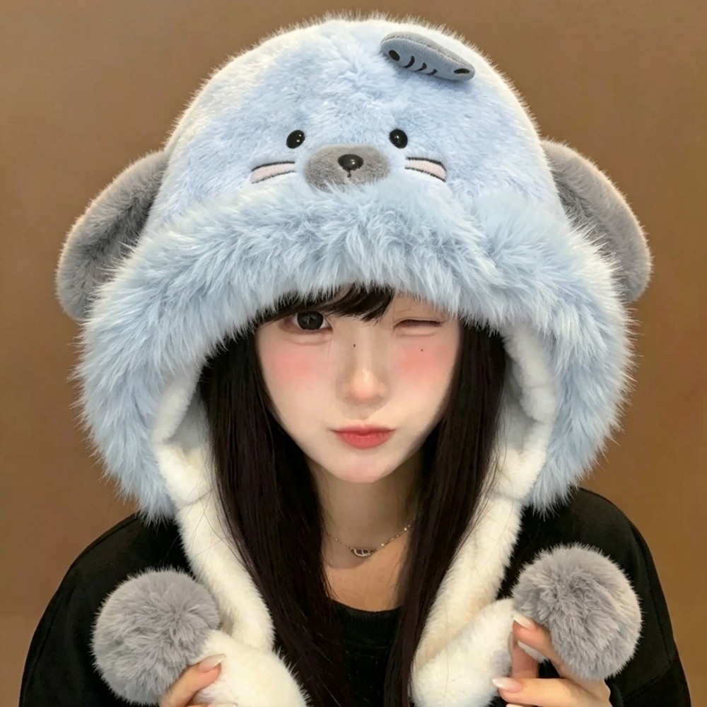 Polyester Seal Trapper Hat 56c - Trapper Hat Ear Flap ulasan dan harga