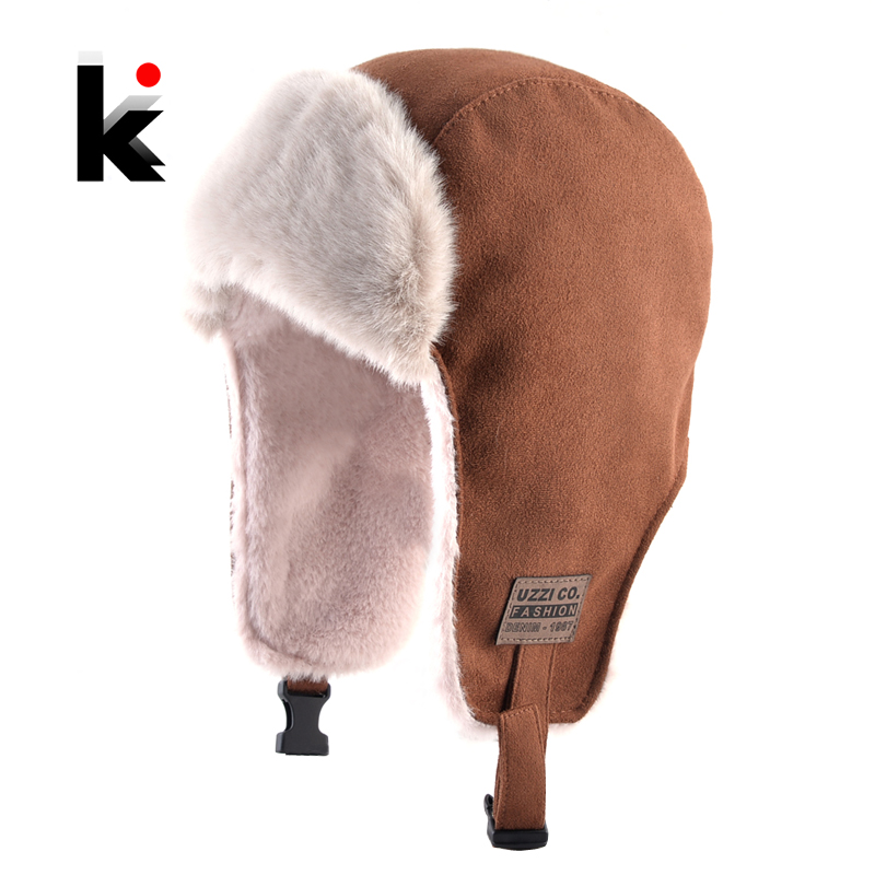 Bomber Hat With Earmuffs Faux  - Trapper Hat Ear Flap ulasan dan harga