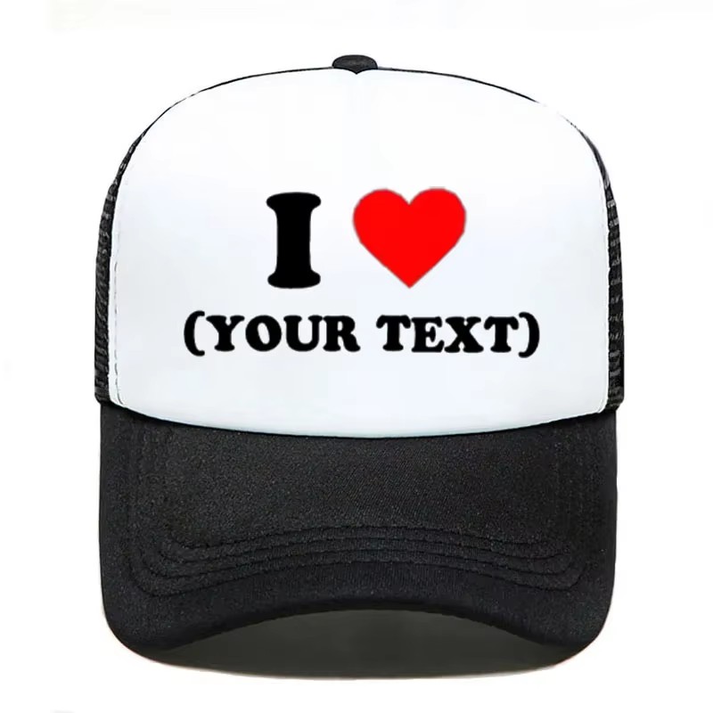 I Love DIY Customize Your Text - Trucker Cap Mesh ulasan dan harga