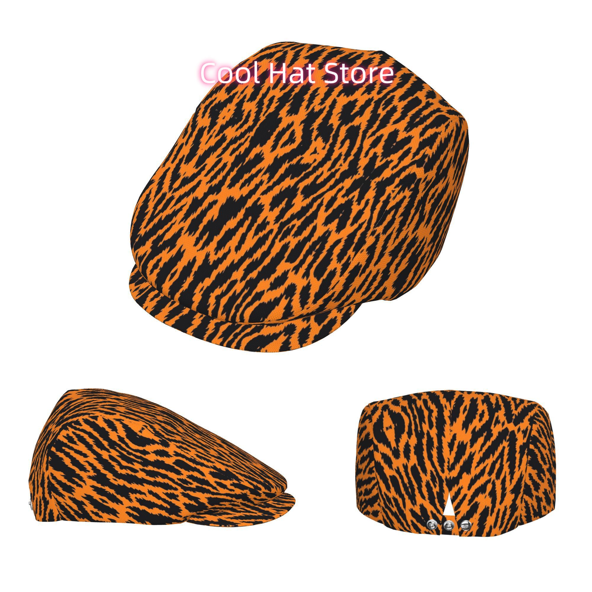 1pc Men's & Women's Tiger Prin - Newsboy Cap Ivy ulasan dan harga