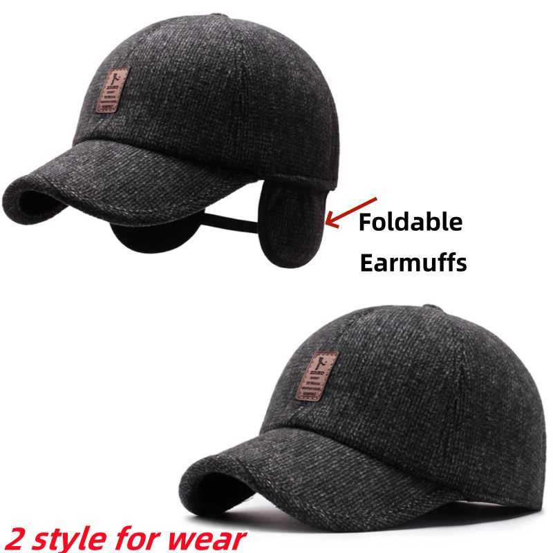 Men Autumn Winter Warm Cotton  - Golf Cap Dad ulasan dan harga