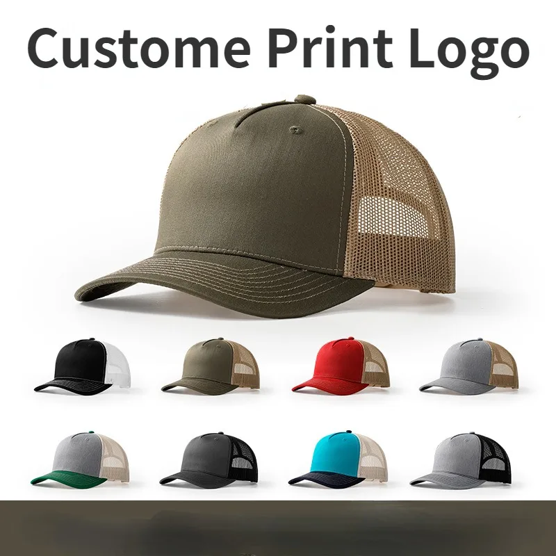 2024 Printed Logo Micro-curved - Trucker Cap Mesh ulasan dan harga