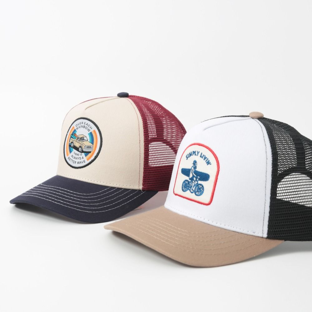 Retro Cotton Mesh Trucker Hat  - Trucker Cap Mesh ulasan dan harga