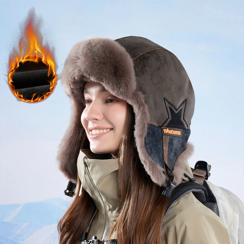 Unisex 3-in-1 Winter Trapper H - Trapper Hat Ear Flap ulasan dan harga