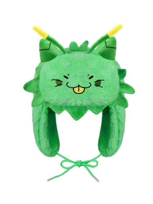 Cute Green Dragon Plush Trappe - Trapper Hat Ear Flap ulasan dan harga